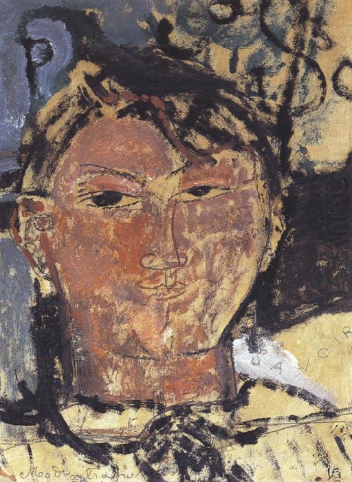 Portrait of Pablo Picasso (mk39), Amedeo Modigliani